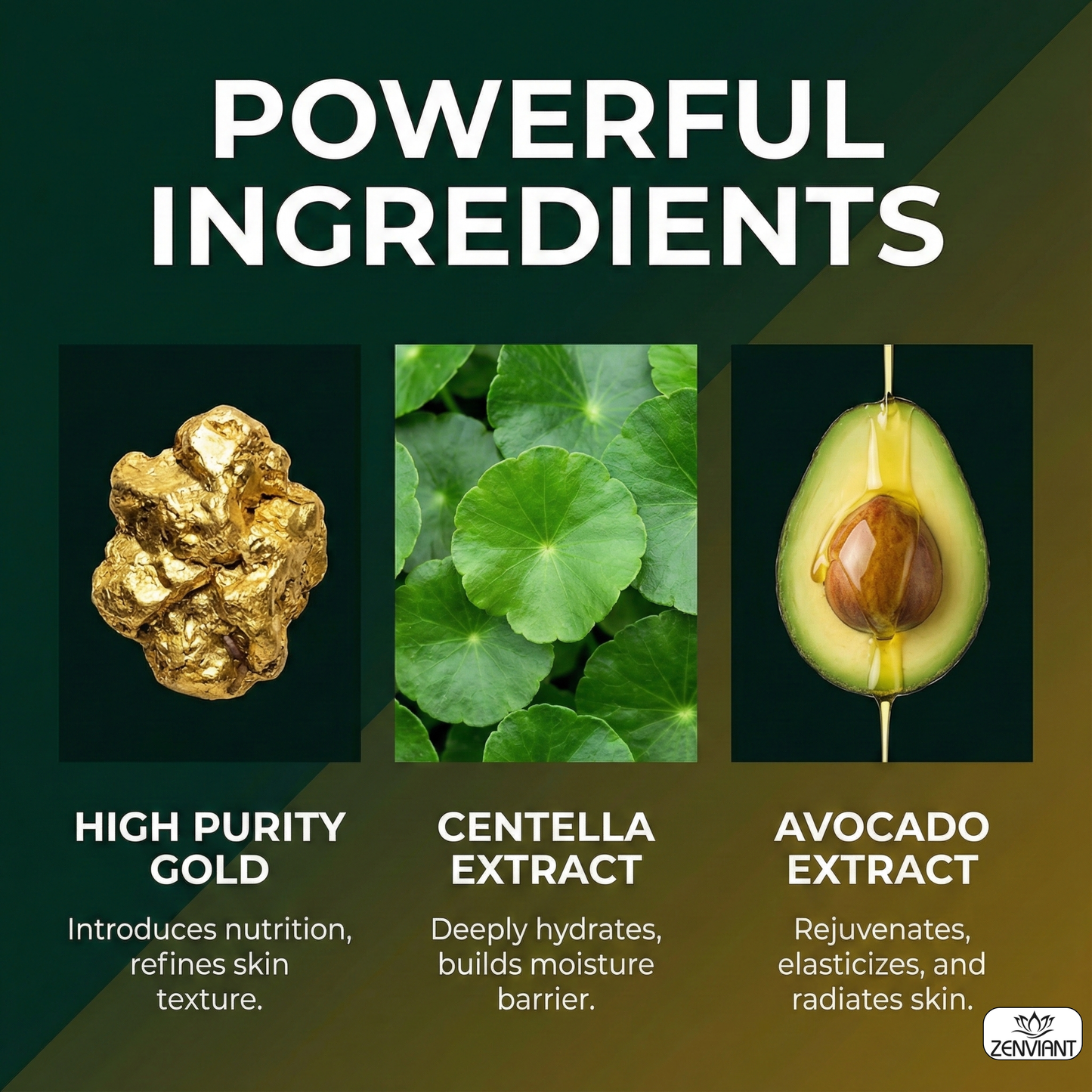 AvoLuxe™ Avocado & Gold Eye Patches