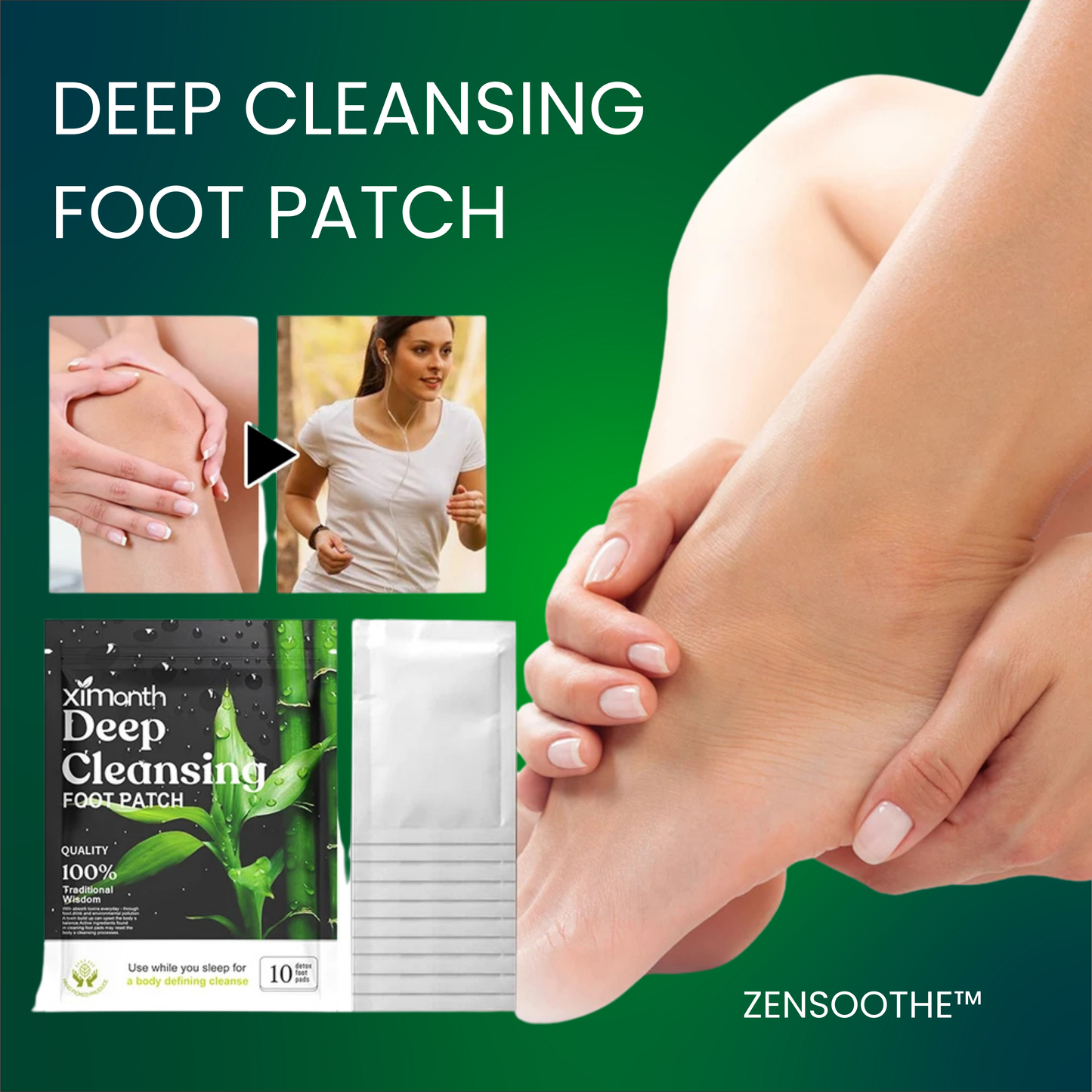 ZenSoothe™ Herbal Detox Foot Patches
