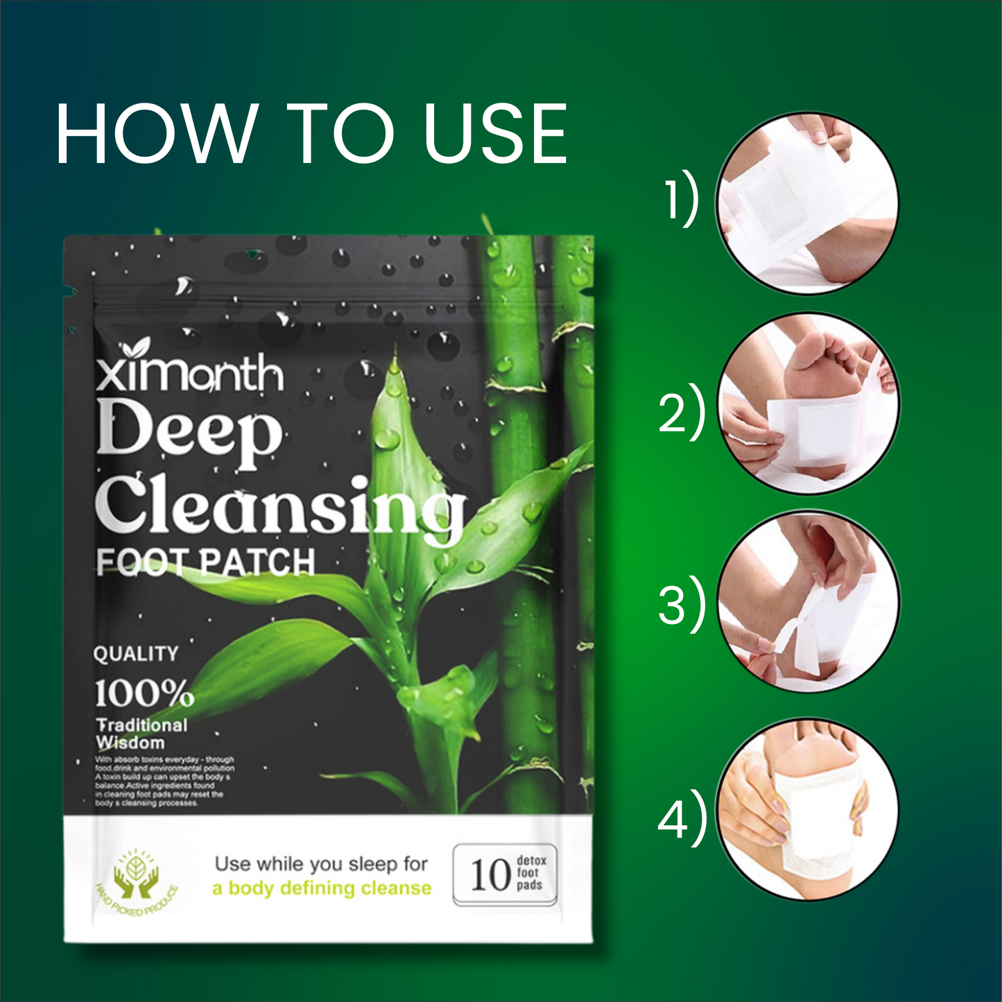 ZenSoothe™ Herbal Detox Foot Patches