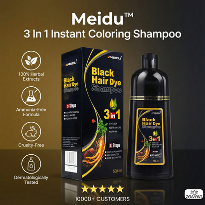 Meidu™ 3 In 1 Instant Coloring Shampoo