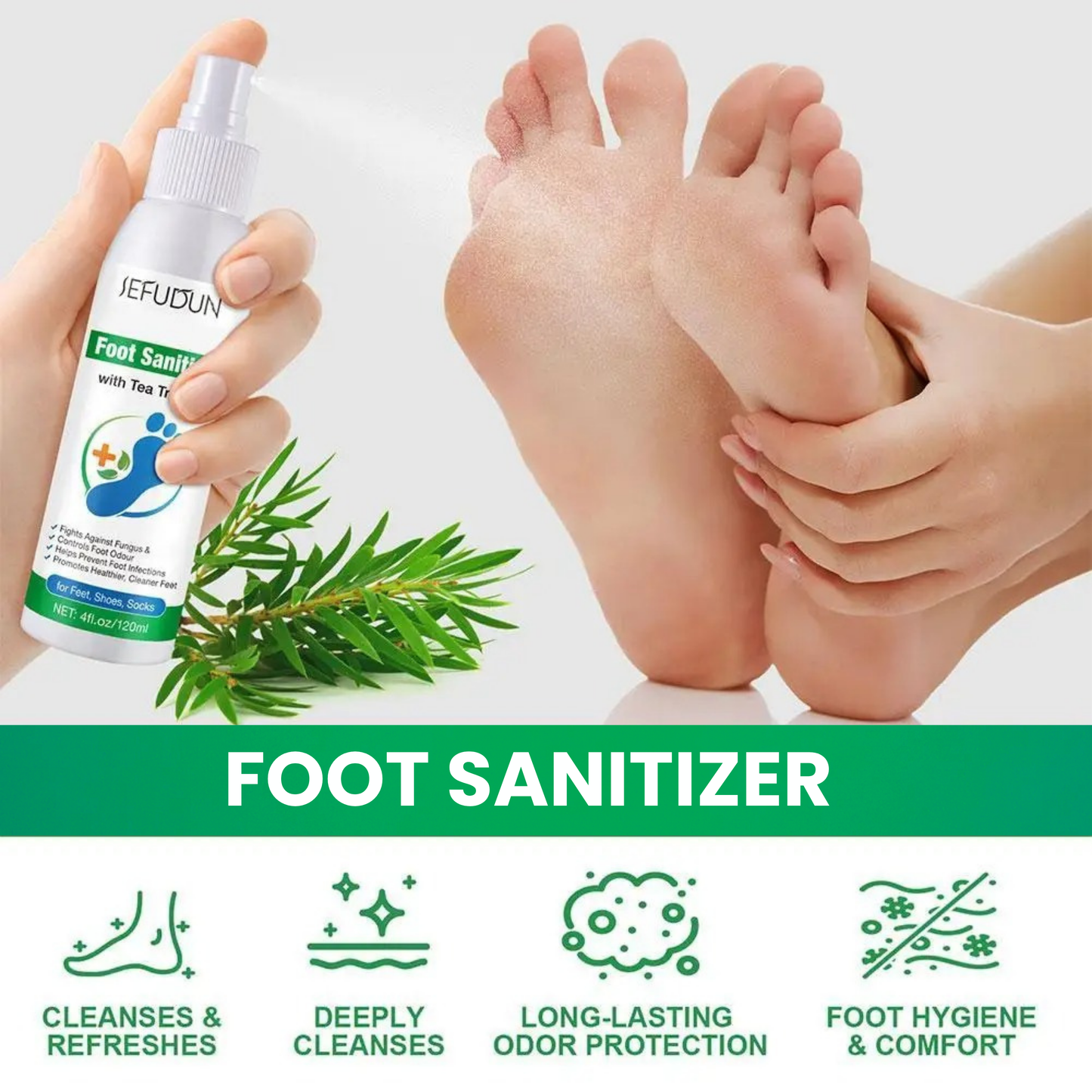 Sefudun® Tea Tree Oil Foot Disinfection Spray