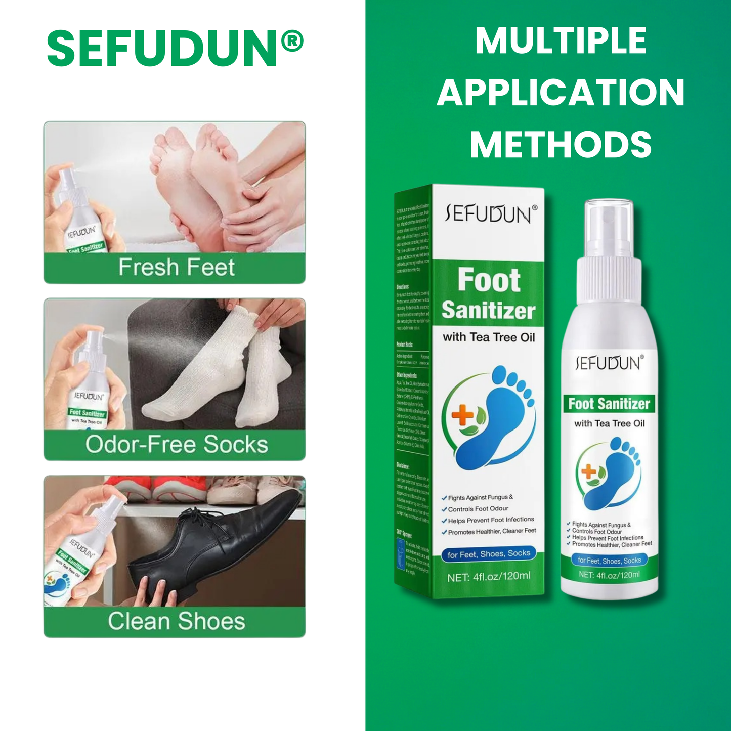 Sefudun® Tea Tree Oil Foot Disinfection Spray