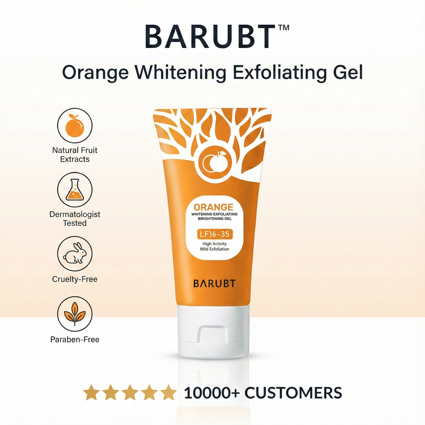 BARUBT™ Orange Whitening Exfoliating Gel